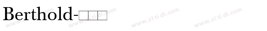 Berthold字体转换