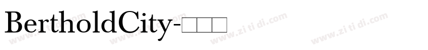 BertholdCity字体转换