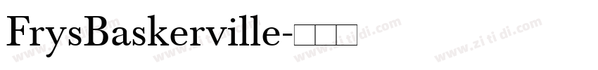 FrysBaskerville字体转换