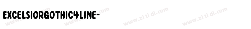 ExcelsiorGothic4line字体转换