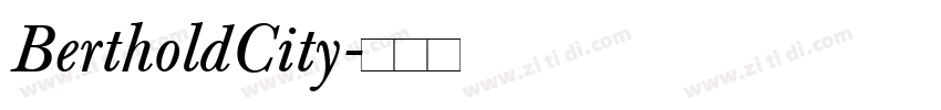 BertholdCity字体转换