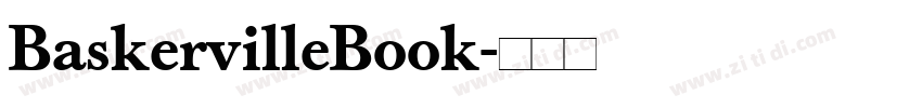 BaskervilleBook字体转换