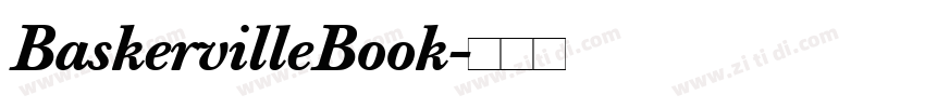 BaskervilleBook字体转换