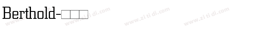 Berthold字体转换