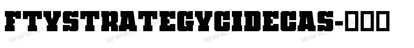 FTYStrategycideCAS字体转换