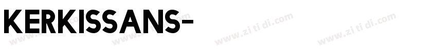 KerkisSans字体转换