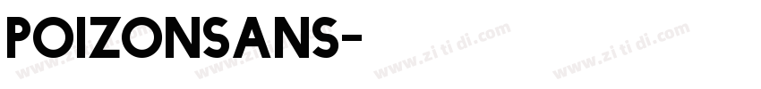 POIZONSans字体转换