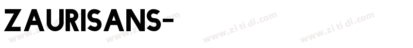 ZauriSans字体转换