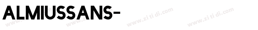 almiusSans字体转换