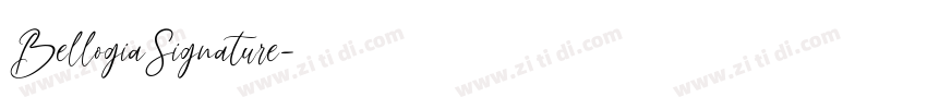 BellogiaSignature字体转换
