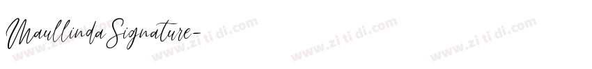 MaullindaSignature字体转换