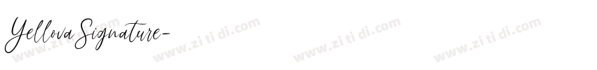 YellovaSignature字体转换