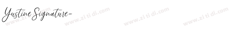 YustineSignature字体转换