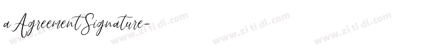 aAgreementSignature字体转换