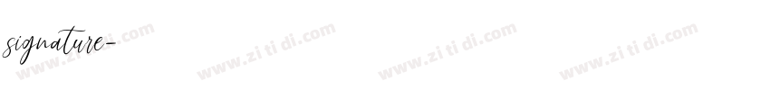 signature字体转换