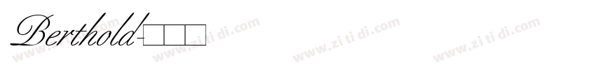 Berthold字体转换