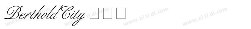 BertholdCity字体转换