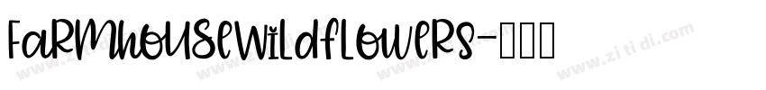 FarmhouseWildflowerS字体转换
