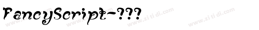 FancyScript字体转换
