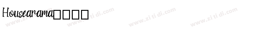 Housearama字体转换