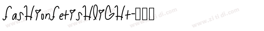 FashionFetishLight字体转换