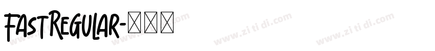 FastRegular字体转换