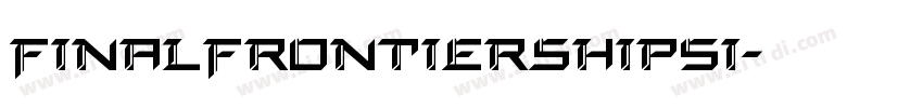 FinalFrontierShipsi字体转换