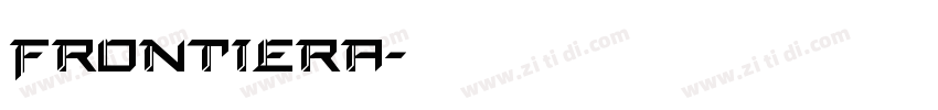 Frontiera字体转换