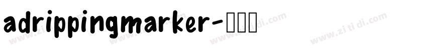 adrippingmarker字体转换