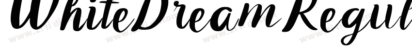 WhiteDreamRegular字体转换