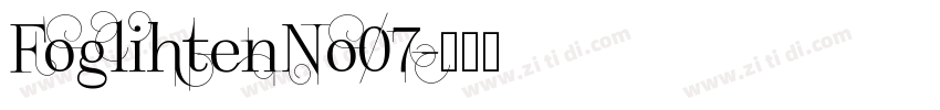 FoglihtenNo07字体转换
