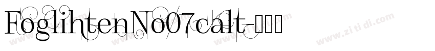 FoglihtenNo07calt字体转换