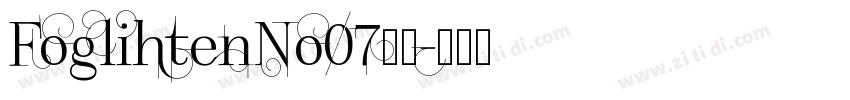 FoglihtenNo07字体字体转换