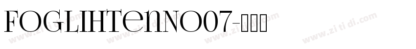FoglihtenNo07字体转换