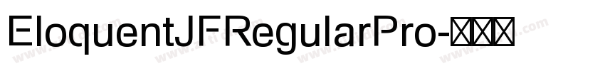 EloquentJFRegularPro字体转换