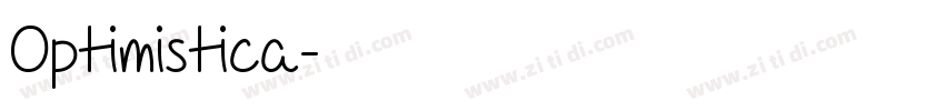 Optimistica字体转换