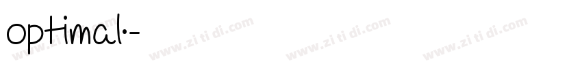 optimal·字体转换