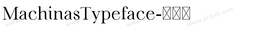 MachinasTypeface字体转换