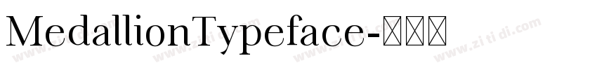 MedallionTypeface字体转换