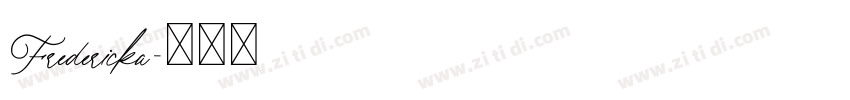Fredericka字体转换