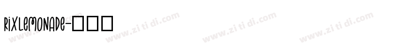 RixLemonade字体转换