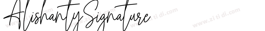 AlishantySignature字体转换