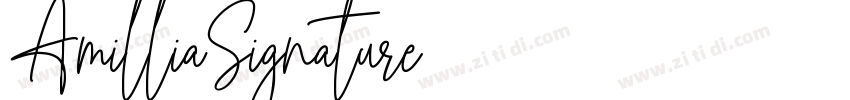 AmilliaSignature字体转换