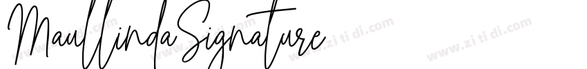 MaullindaSignature字体转换