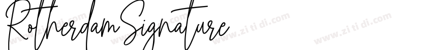 RotherdamSignature字体转换