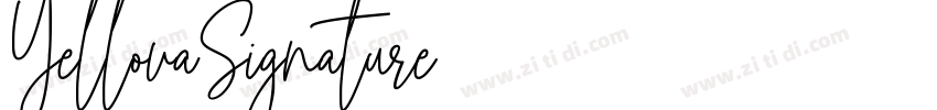 YellovaSignature字体转换
