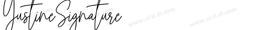 YustineSignature字体转换