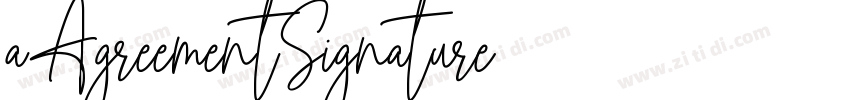 aAgreementSignature字体转换
