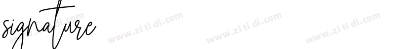 signature字体转换