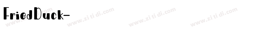 FriedDuck字体转换